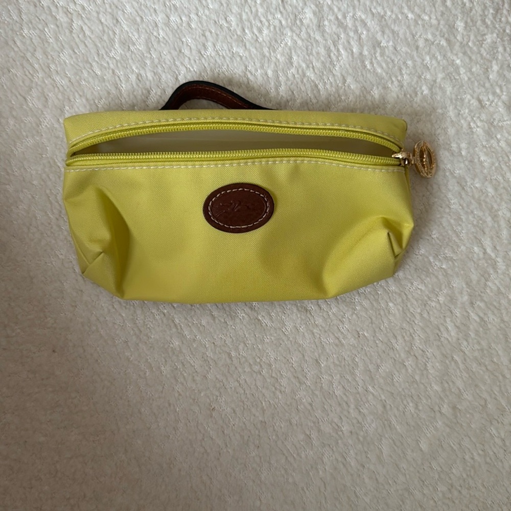 Longchamp Yellow Cosmetic Bag